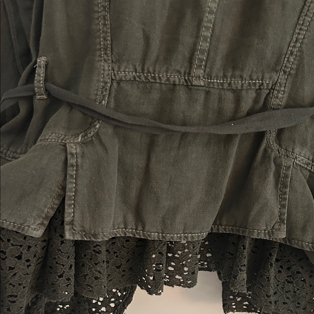 Free People Dark Green Utility Jacket - Picture 6 of 8